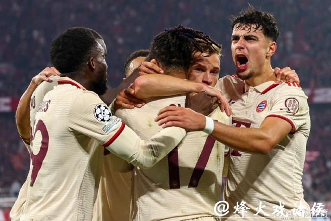 欧冠-凯恩大四喜奥利塞双响 拜仁9-2萨格勒布迪纳摩